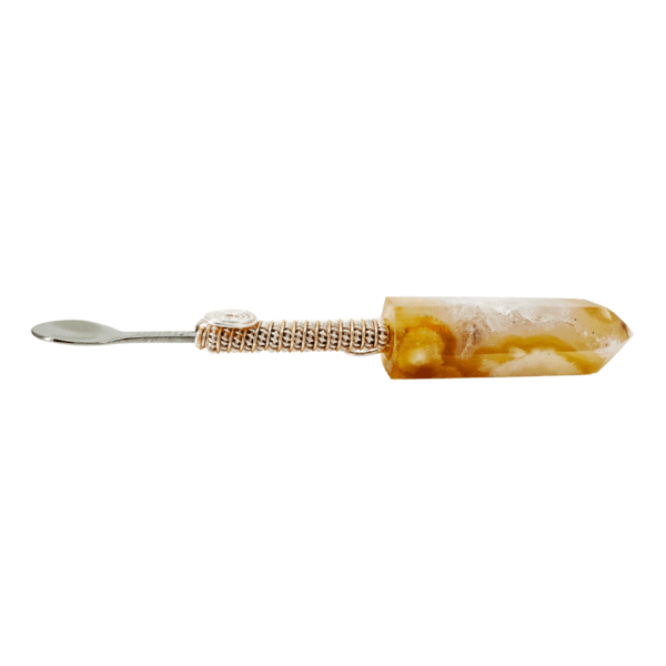 Crystal wrapped spoon with wire